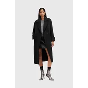 Plašč s primesjo volne AllSaints MABEL COAT