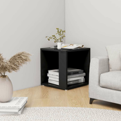 Bocni stolic crni 33 x 33 x 34,5 cm od konstruiranog drva