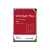 Western Digital WD Red Plus 14TB 256MB 3 5 incni SATA 6Gb / s - unutarnji NAS tvrdi disk (CMR)