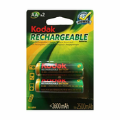 Kodak baterije punjiva AA HR6 Ni-MH 2600mAh 2X