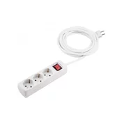 Produžni Kabel | 3 Uticnice | Kabel 3 m | Prekidac | Bijeli