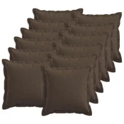 vidaXL Prevleka za blazino 12 pcs HOUTEN Taupe 40 x 40 cm Lažni lanu