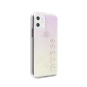 Guess iPhone 11 Pro Max Gold Pink Hard Case Gradient Glitter (GUHCN65PCUGLGPI)