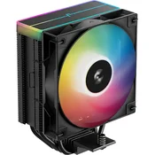 CPU Hladnjak DeepCool AG400 BK ARGB V2 CRNI, 4 HeatPipe R-AG400-BKAMMN-GJD