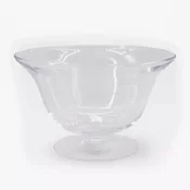 DUKA GLASS skleda na nogi 23 cm steklo