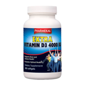 PHARMEKAL vitamini EXTRA D3-VITAMIN 4000 IU (100 kap.)