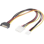 Renkforce Renkforce tok Y-kabel [1x električni moški konektor SATA - 1x 4-polni električni ženski konektor IDE, 4-polni moški konektor floppy] 0.2 m črna, rdeča, (20415082)