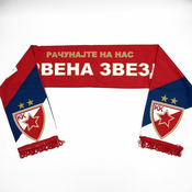 KK Crvena Zvezda Šal navijacki Racunajte na nas, Crveni