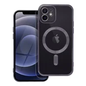 OEM Ohišje za iPhone 12 Electro Mag Cover, združljivo z MagSafe, črno