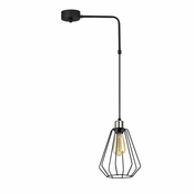 Črna kovinska viseča svetilka Opviq lights Zach
