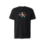 Calvin Klein Jeans Majica Pride  zelena / roza / črna / bela