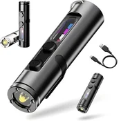 VYZIO Večnamenska žepna svetilka USB-C, 9 načinov, UV svetloba, vodoodporna | EDCLITE