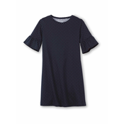 CALIDA Spavacica košulja, mornarsko plava / bijela
