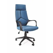 Halmar Pisarniški stol VOYAGER black/blue