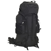 Ruksak za planinarenje crni 80 L od tkanine Oxford