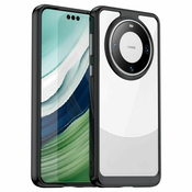 Hibriden ovitek Frame Shield za Huawei Mate 60 Pro Plus - črn