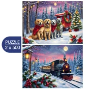 BlueBird - Puzzle 2x500 Božič prihaja - 500 kosov