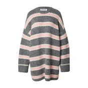 EDITED Obleka Mala Knit Dress siva/roza/bela