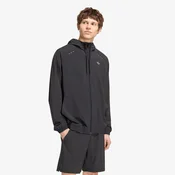 Mikina adidas Tech Trefoil Essentials Hooded Full Zip Track Top Black S