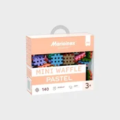 MARIOINEX Marioinex Mini Waffle Pastel gradniki 140 kosov za 4-letnike, ki spodbujajo motorične sposobnosti.