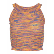 PIECES Top z naramnicami KERA  modra / mandarina / breskev
