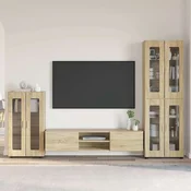 Set TV komoda FLORIN 3 pcs Sonoma hrast Konstruirano drvo