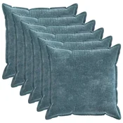 Vidaxl Prevleka za blazino 6 kos HOUTEN Modra 70 x 70 cm