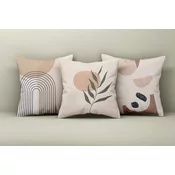 Aberto Design Set dekorativnih jastucnica Asr_plw25-52, 43x43 cm, 3 komada, Šarena