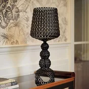 Kartell namizna svetilka LED Mini Kabuki, črna, višina 70 cm - Dnevna soba/jedilnica - Dizajn - Plastika