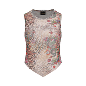 Ed Hardy Bluza Dragon Repeat ecru/burgund