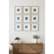 Wallxpert Slika Huhu755, 30x30cm, 9 delova