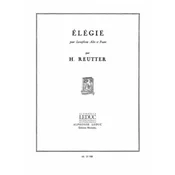 REUTTER H:ELEGIE POUR SAXOPHNE ALTO ET PIANO