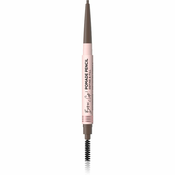 Eveline Cosmetics Brow & Go! vodootporna olovka za obrve sa cetkicom 2 u 1 nijansa Taupe 4 g