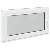 Vidaxl Okno za klet RISOR 110 x 60 cm PVC in steklo Antracit