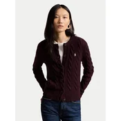 Polo Ralph Lauren Pletena jopica 211972104506 Vijolična Slim Fit