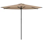 Vidaxl Vrtni dežnik 270 x 270 cm Poliester Pravokotna Taupe