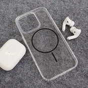 Maska za iPhone 16 Pro Max Mag Case Clear Slim crna