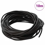 vidaXL Usnjena vrvica Temno rjava O2,5 mm x 10 m Usnje