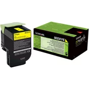 LEXMARK 80C2HYE, originalan toner , žuti, 3000 stranica