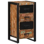 Ormaric s ladicama Višebojni 40x40x75 cm puno drvo obradeno
