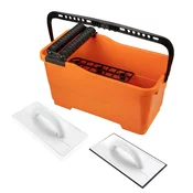 Set za glazuro: 25-litrska posoda, gladilka z gumo, gladilka z mehko gobo 50-253