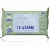Mustela Compostable at Home Cleansing Wipes čistilni robčki za otroke od rojstva 60 kos