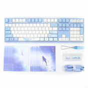 Varmilo VEA108 Sea Melody Gaming Tastatur, MX-Silent-Red, weiße LED - US Layout A26A038A6A0A01A033