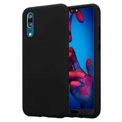 Cadorabo CADORABO Ohišje, združljiv s Huawei v Onyx Black - Hibridni zaščitni pokrov s silikonom TPU v notranjosti in 2 -delno plastiko zunaj, (20566271)