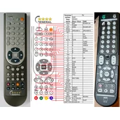 General NAD SR-450 - compatible General-branded remote control