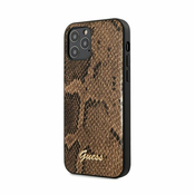 Guess zaščitni ovitek Script Python Brown, Iphone 12 Pro Max