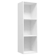 Vidaxl Knjižna/TV omara bela 36x30x114 cm iverna plošča