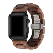 AIYIBEN lesen pašček za Apple Watch orehov les