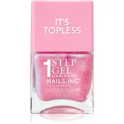 Nails Inc. It’s Topless gel lak za nohte za dolgoobstojen učinek odtenek Danielle Magenta Shimmer 14 ml
