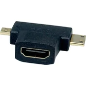 VALUE Value 12.99.3166 adapter [1x ženski konektor HDMI - 1x moški konektor mini HDMI tipa C] črna, (20429822)